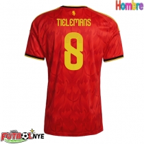 Camiseta Bélgica Youri Tielemans #8 Primera Equipación Mundial 2026 manga corta